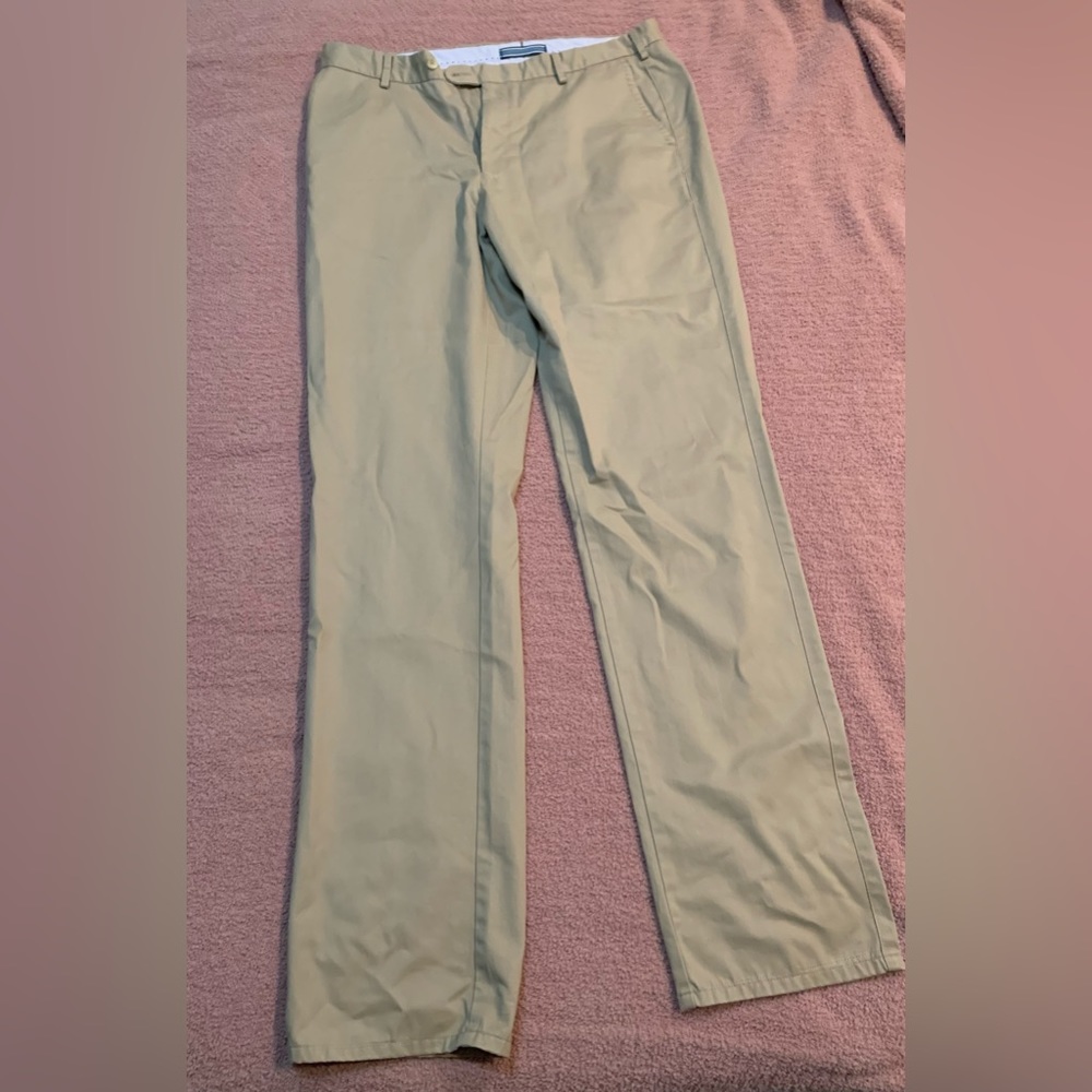 Peter Millar Soft Touch British Tan Twill Trouser Size 36